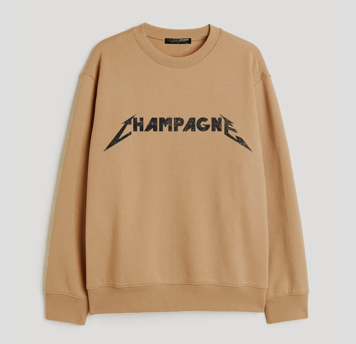 Champagne Metal Crew Neck
